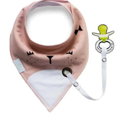 Bib with Pacifier Clip