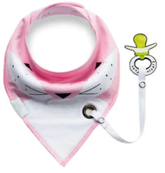 Bib with Pacifier Clip